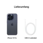 APPLE iPhone 15 Pro 5G 256 GB Titan Blau Dual SIM
