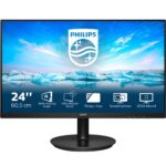 PHILIPS 241V8LA 23,8 Zoll Full-HD Monitor (4 ms Reaktionszeit, 75 Hz)