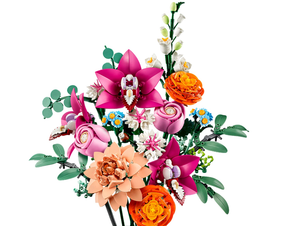 Schöner Rosafarbener Blumenstrauß 10342 | The Botanical Collection | Offizieller LEGO® Shop DE