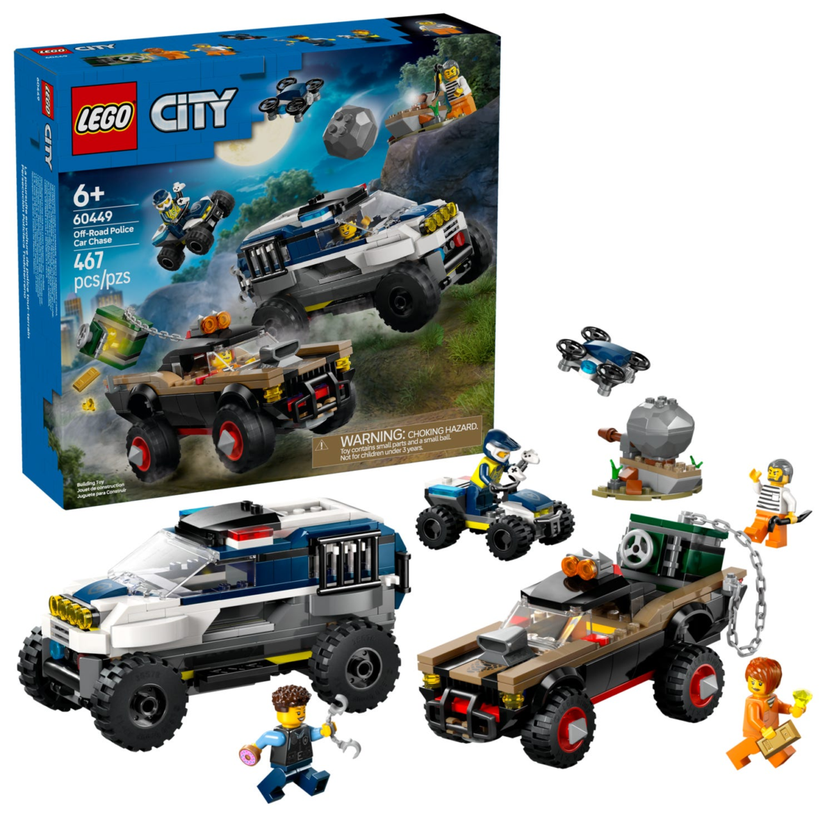 Verfolgungsjagd im Polizeigeländewagen 60449 | City | Offizieller LEGO® Shop DE